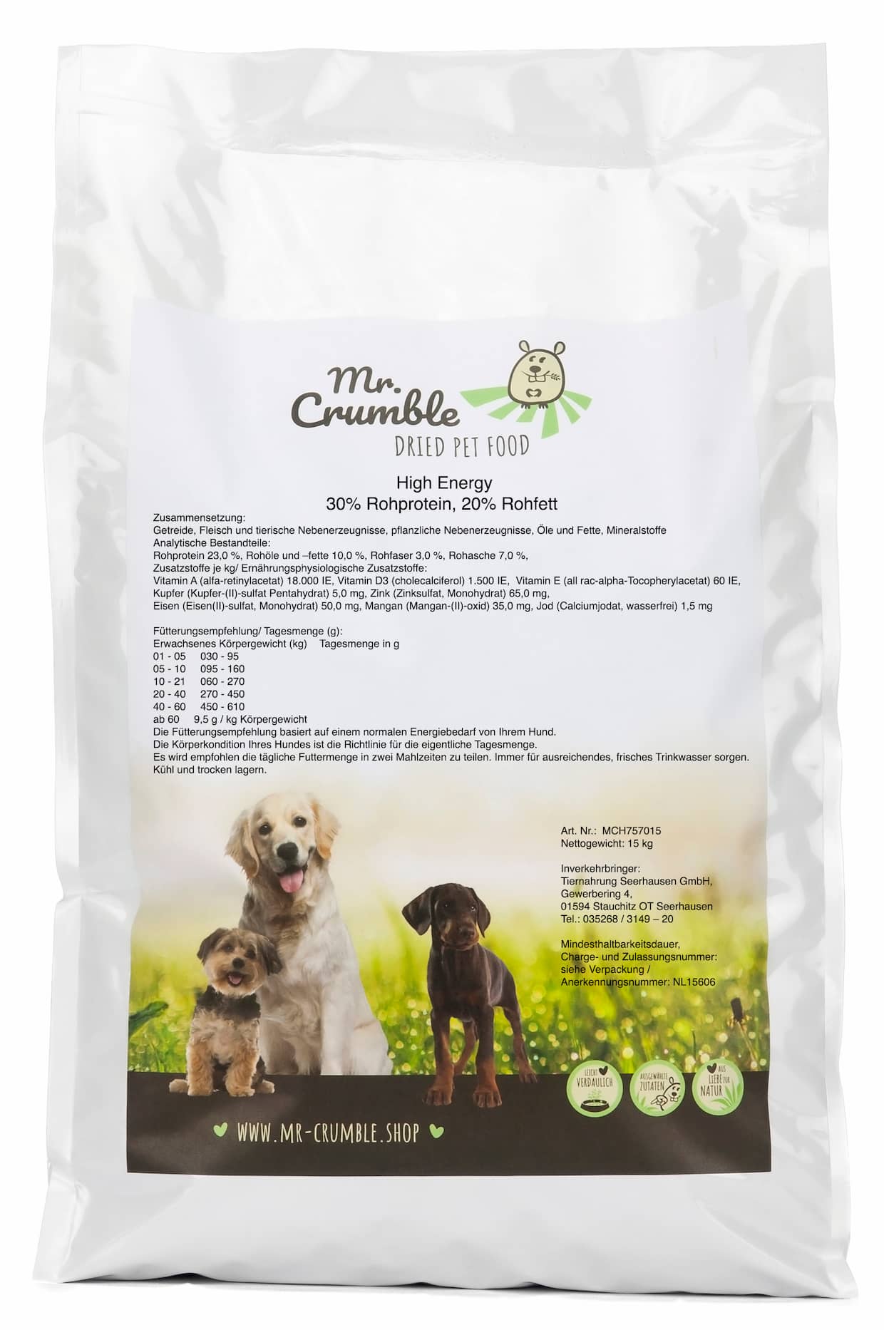 Hundefutter Probe: High Energy