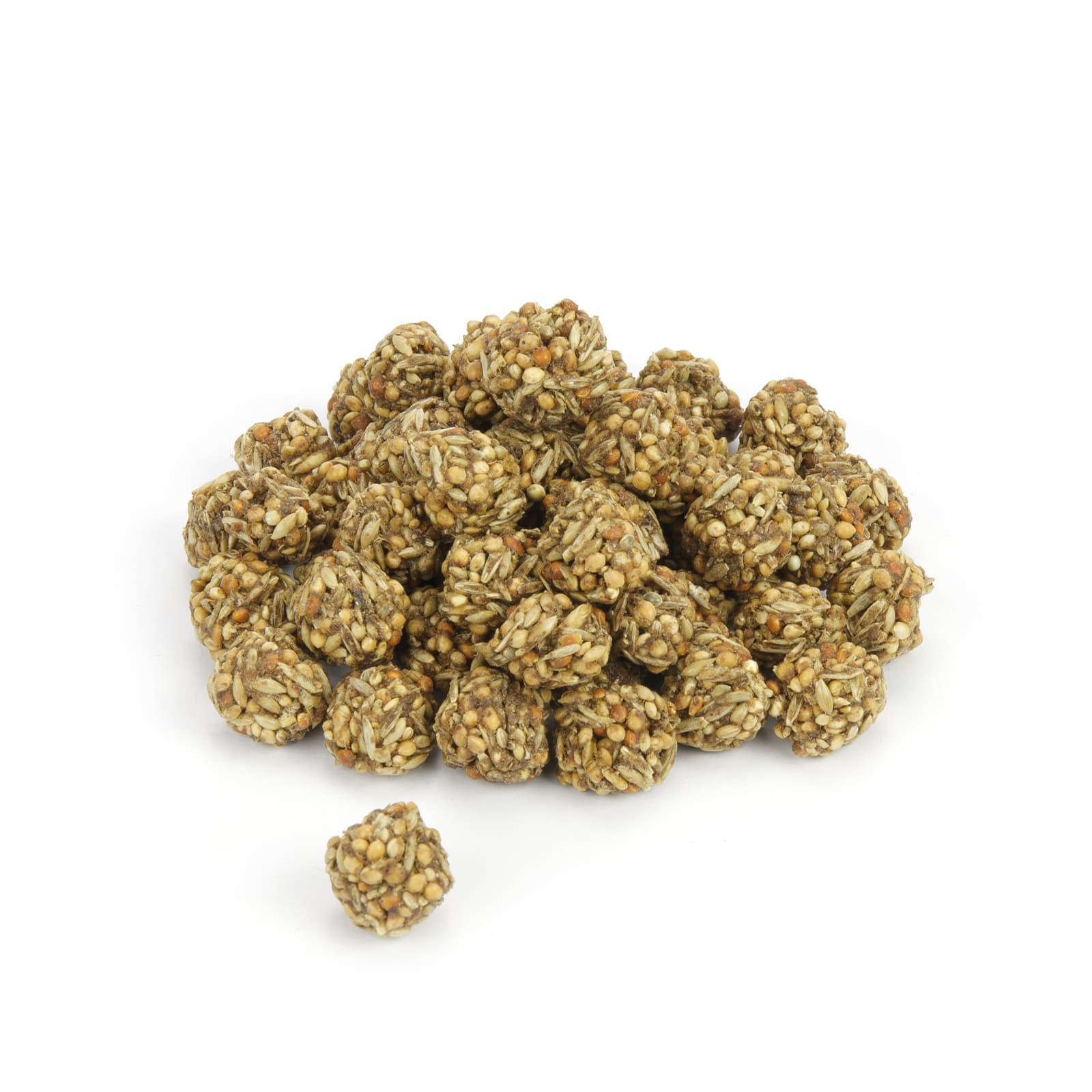 Hamsterfutter Knusperkugeln mit Hirse und Mehlwürmern