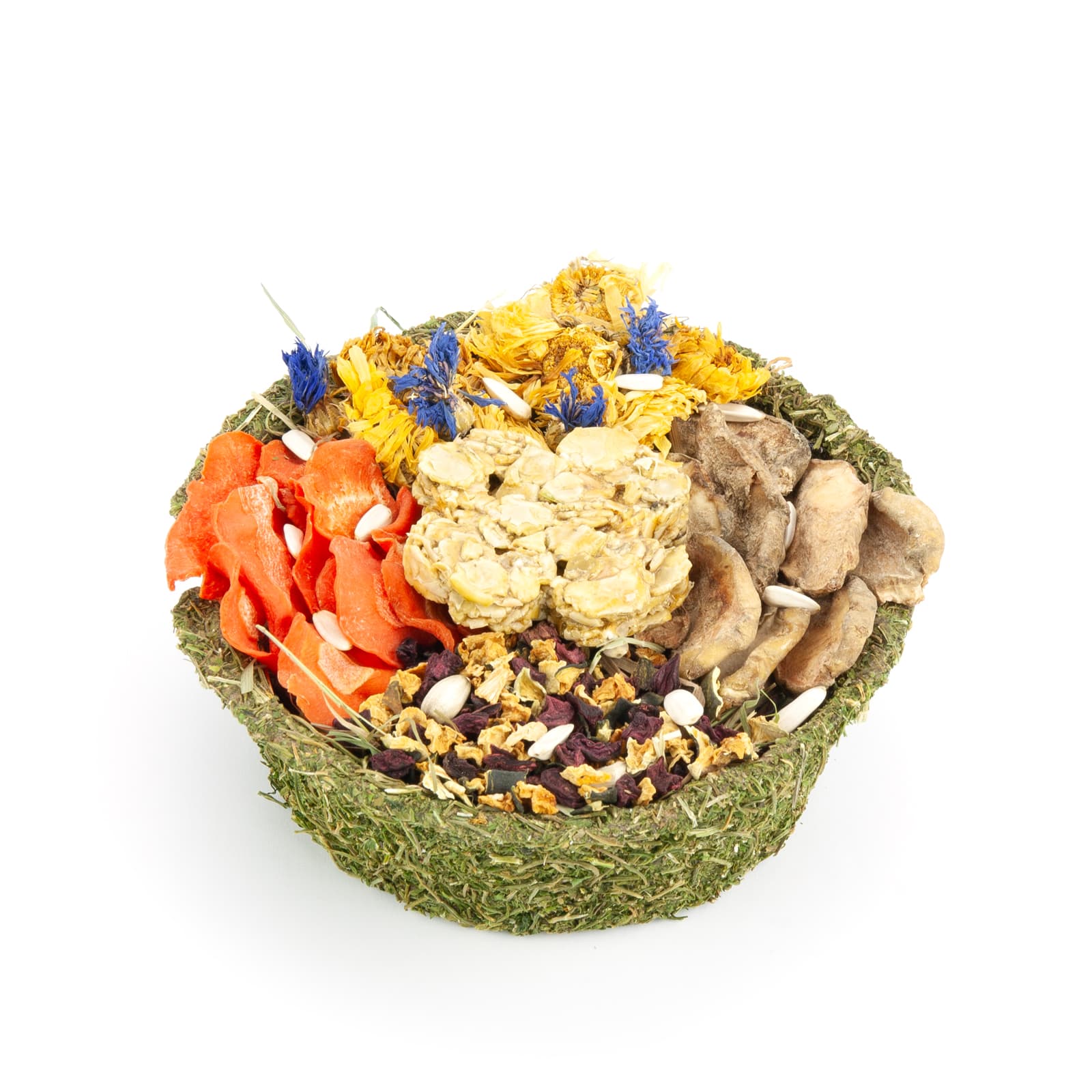 Snacks für Nager und Kleintiere Happy Bowl bunte Snackschuessel Ansicht schraeg