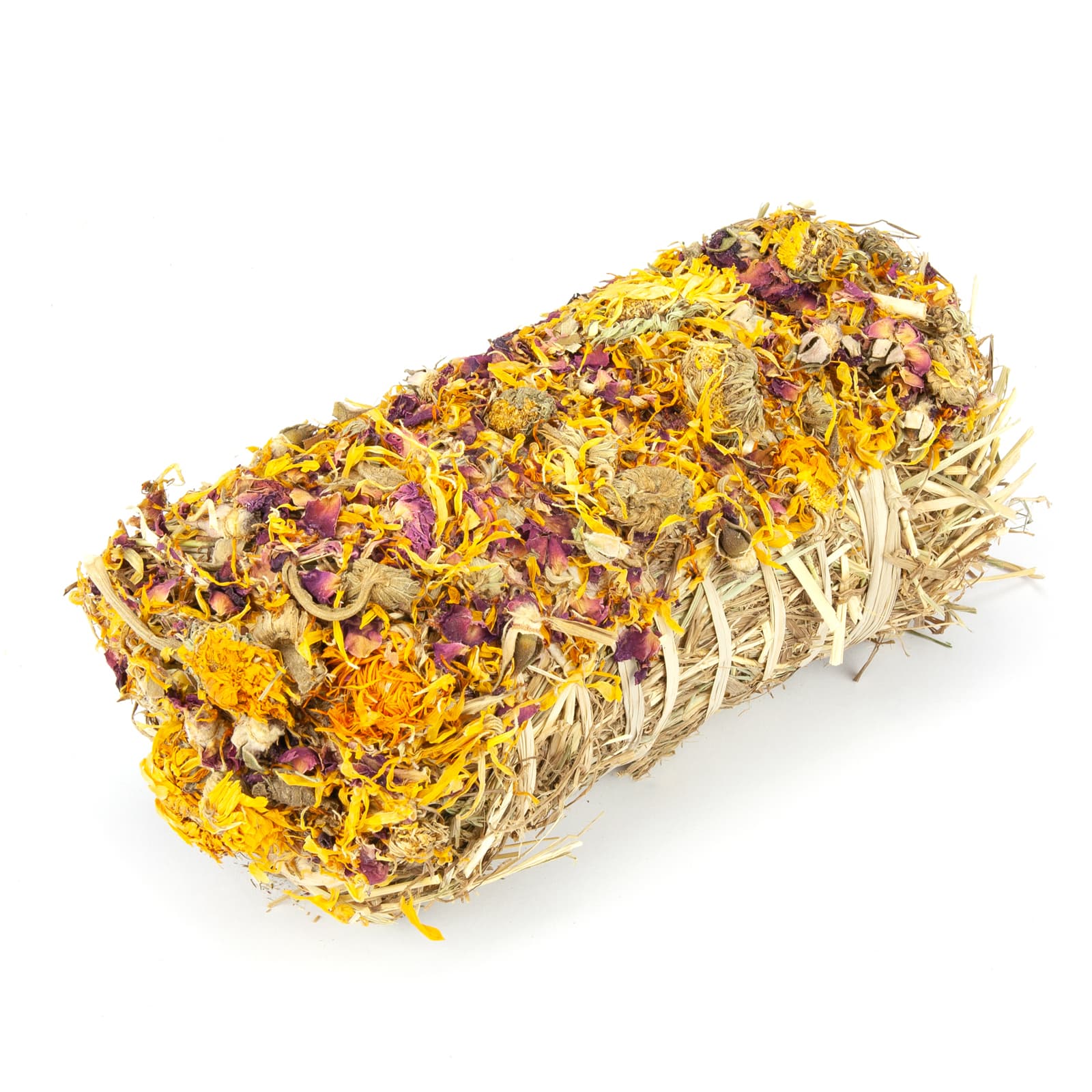 Snacks für Nager und Kleintiere Knabber Wiesenheustrauss gross Ringelblume Rose