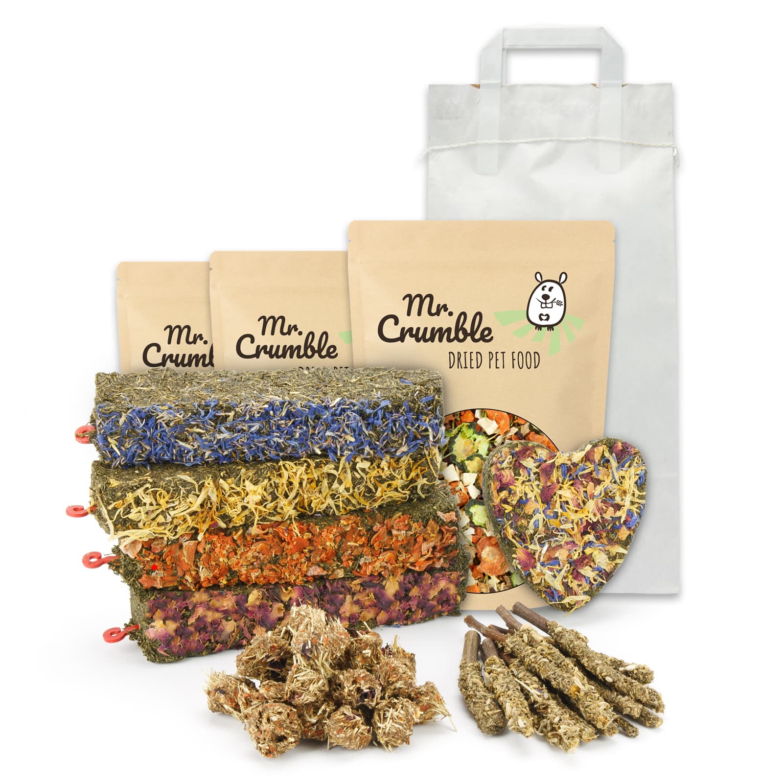 Maxi-Strukturfutter-Set für Kaninchen, getreidefrei