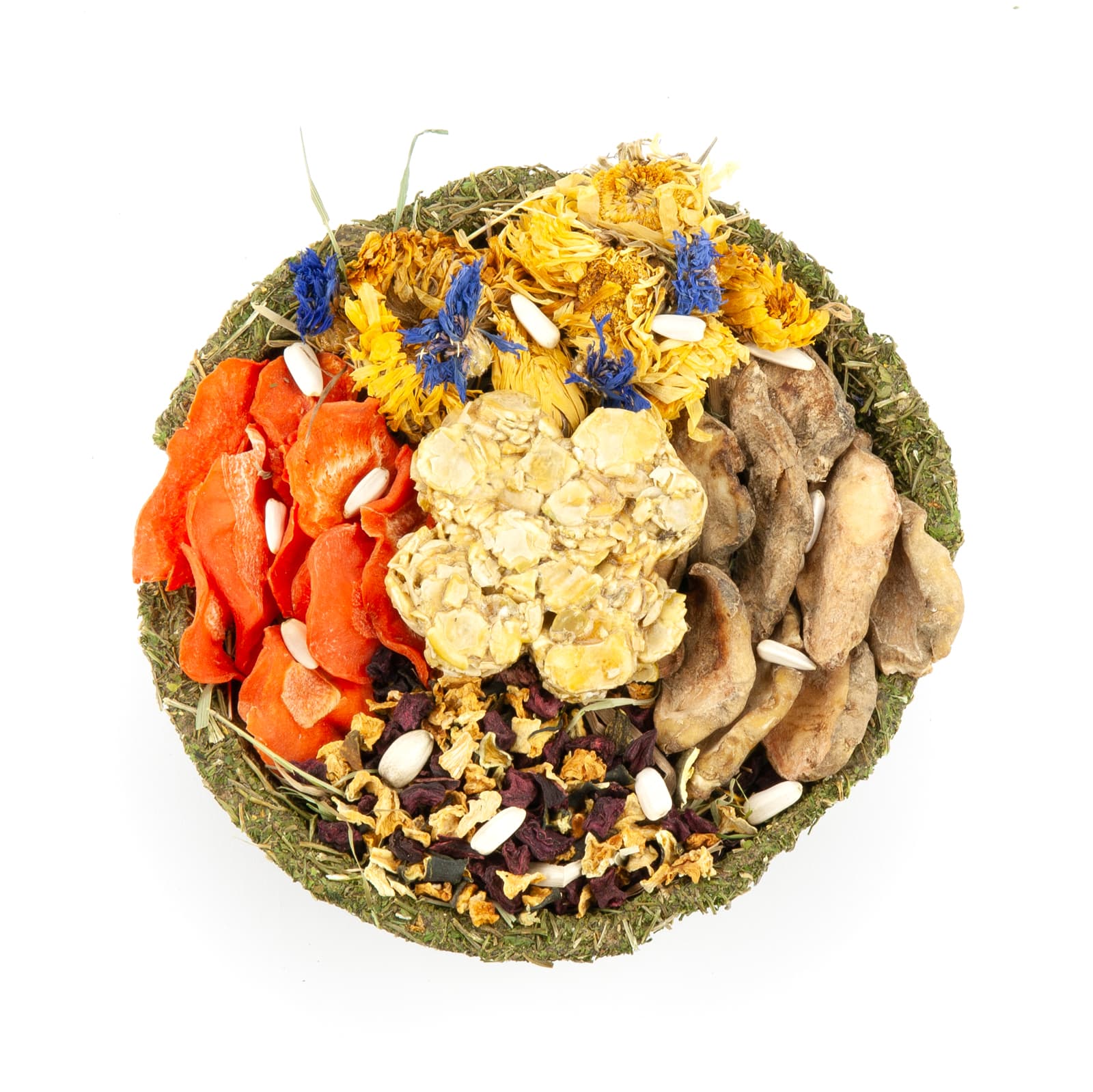 Snacks für Nager und Kleintiere Happy Bowl bunte Snackschuessel Ansicht oben