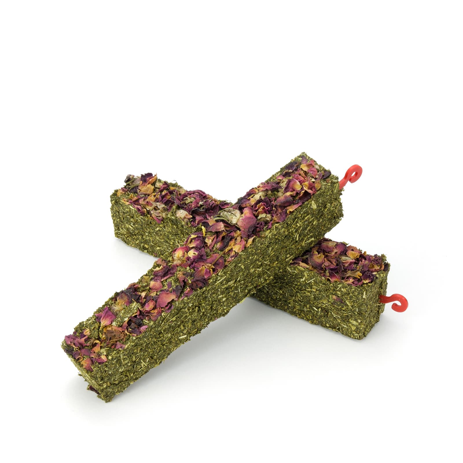 Snacks fuer Nager und Kleintiere XXL-Knabbersticks aus Petersilie mit Rosenblueten 1