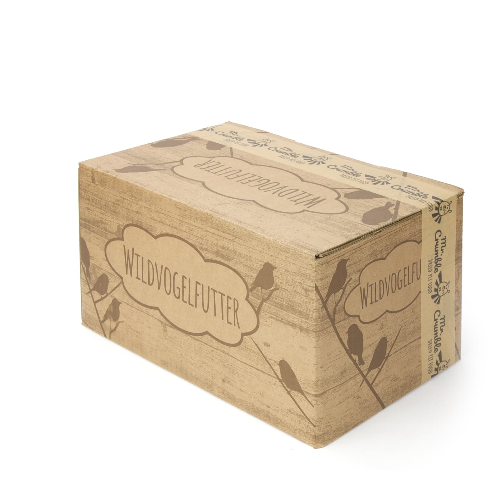 Wildvogelfutter Meisenknoedel aus Insektenfett Vogelfutter Karton