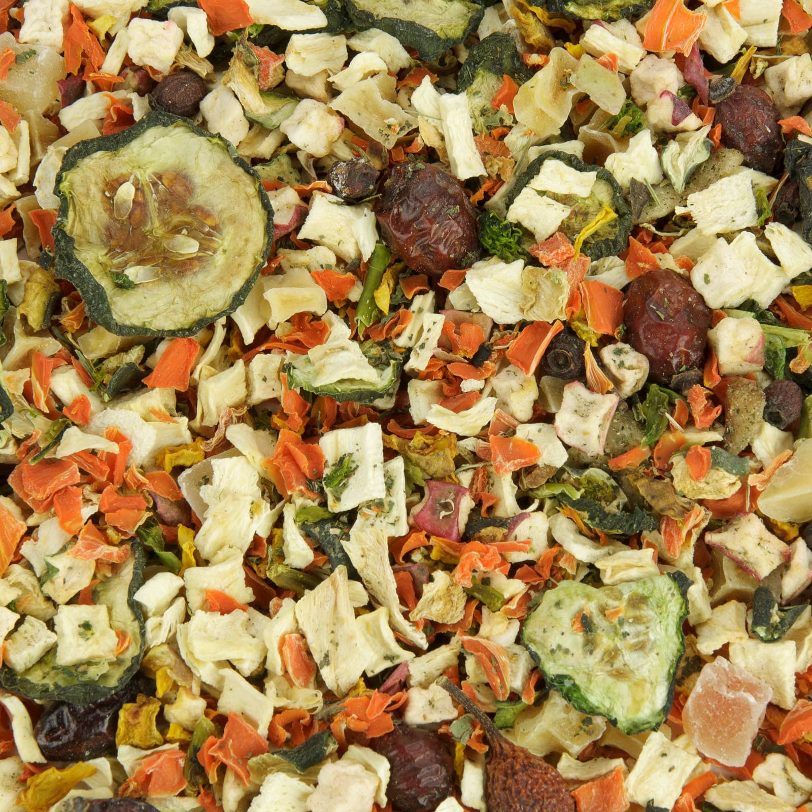 Nahrungsergaenzung für Hunde Vitalmix getrocknetes Gemuese für Hunde Uebersicht