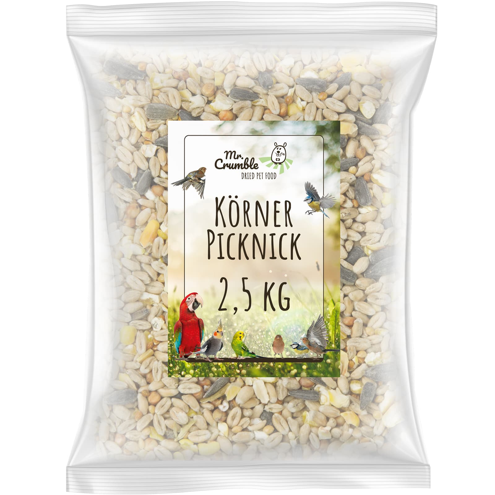 Wildvogelfutter Koerner Picknick Vogelfutter ganzjaehrig Tuete