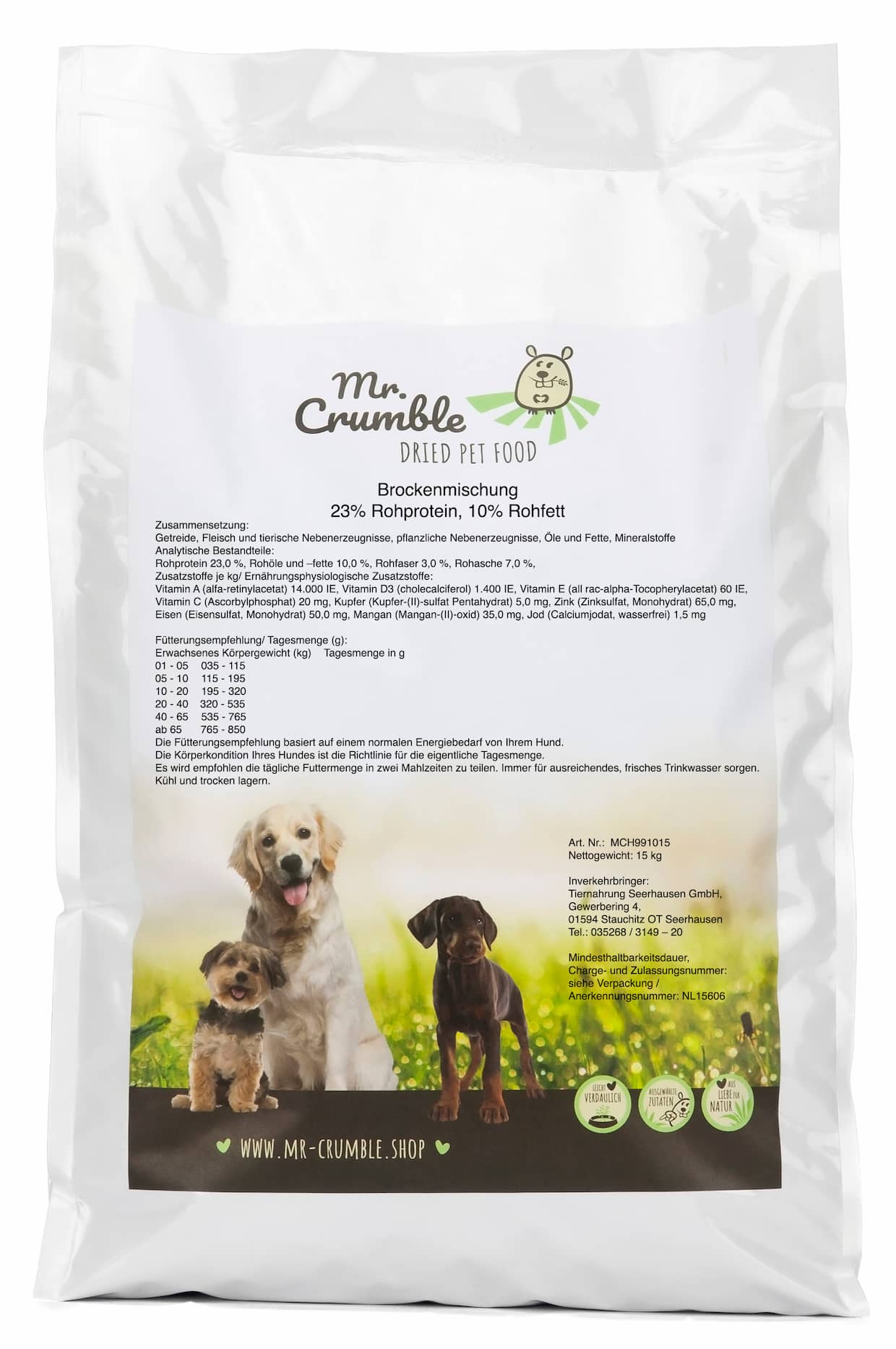 Hundefutter Brockenmischung Zusammensetzung